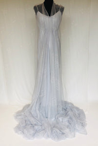Embroidered Tulle and Knitted Metallic Voile - Glasgow Fabric Store