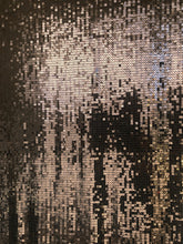 Load image into Gallery viewer, Stretch Sequin on Mesh Black Stretch - Glasgow Fabric Store
